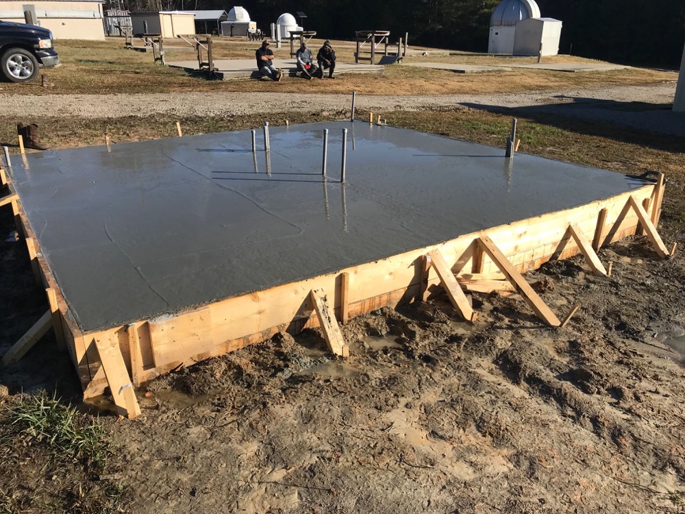 Ready for the pour (photo courtesy of Jim Carroll)